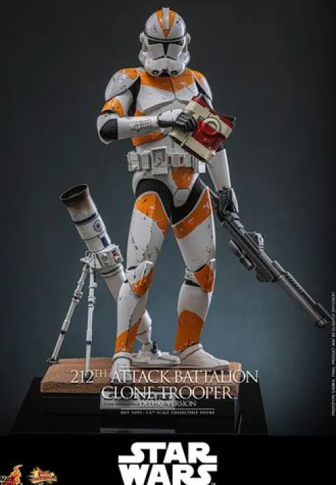 Star Wars: The Clone Wars Figura 1/6 212th Attack Battalion Clone Trooper Deluxe Version 30 cm