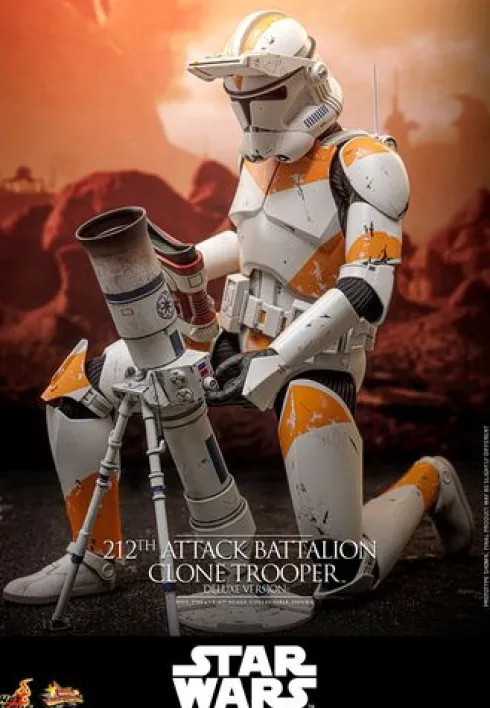 Star Wars: The Clone Wars Figura 1/6 212th Attack Battalion Clone Trooper Deluxe Version 30 cm