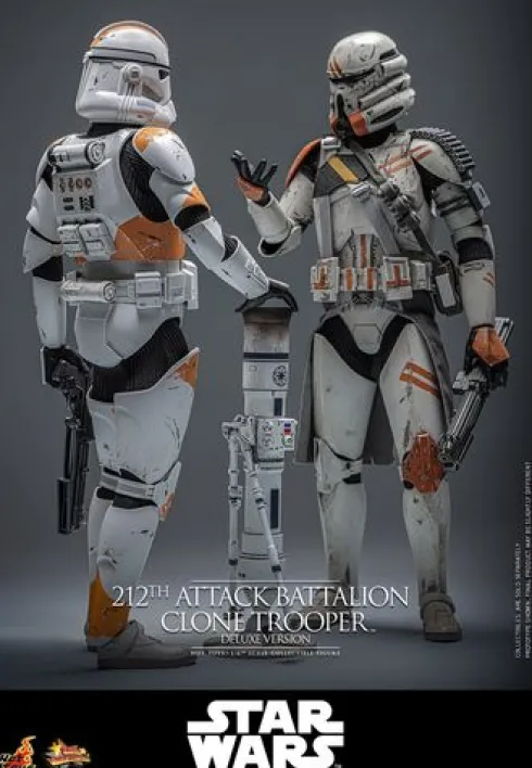 Star Wars: The Clone Wars Figura 1/6 212th Attack Battalion Clone Trooper Deluxe Version 30 cm