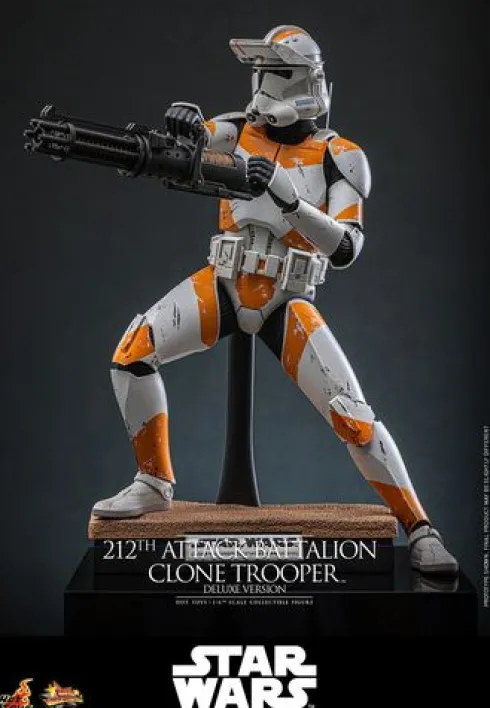 Star Wars: The Clone Wars Figura 1/6 212th Attack Battalion Clone Trooper Deluxe Version 30 cm