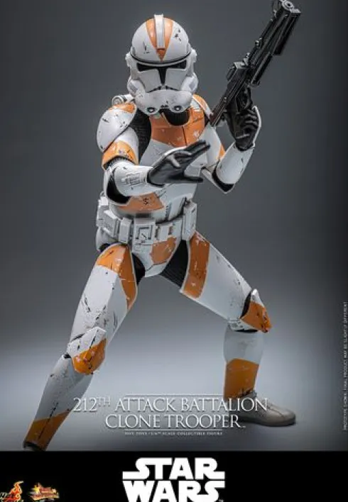 Star Wars: The Clone Wars Figura 1/6 212th Attack Battalion Clone Trooper Deluxe Version 30 cm