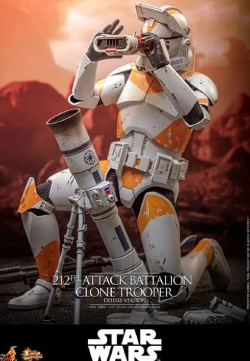 Star Wars: The Clone Wars Figura 1/6 212th Attack Battalion Clone Trooper Deluxe Version 30 cm