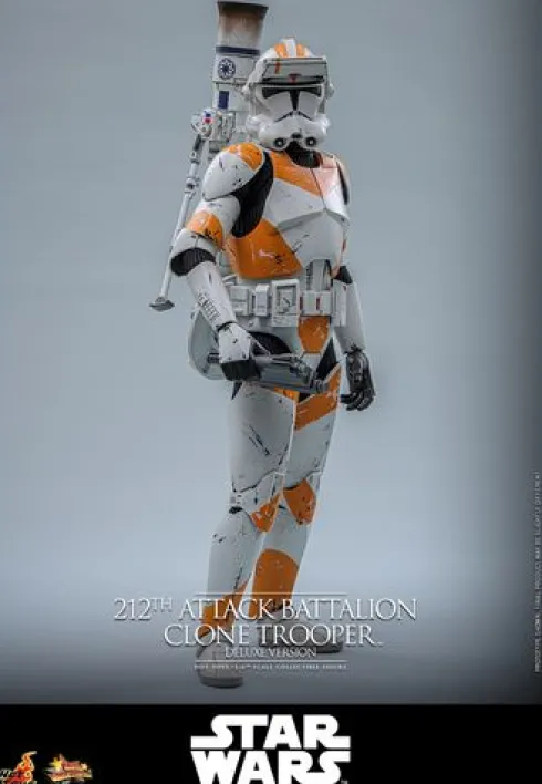 Star Wars: The Clone Wars Figura 1/6 212th Attack Battalion Clone Trooper Deluxe Version 30 cm