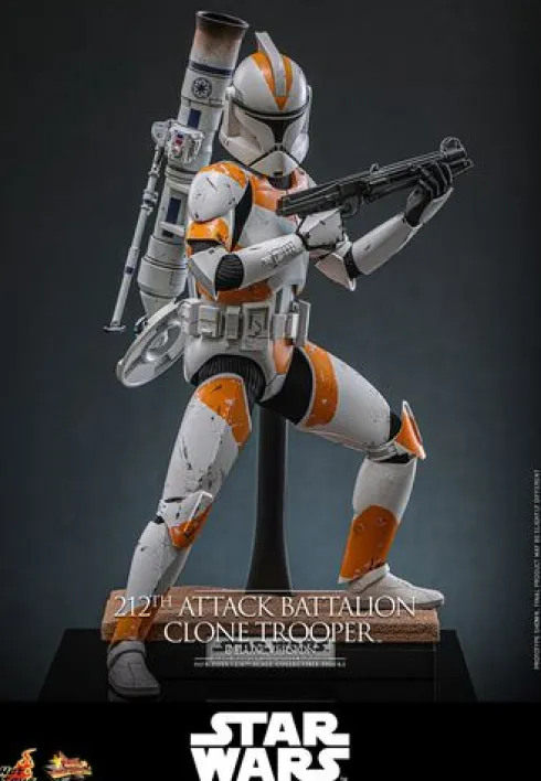 Star Wars: The Clone Wars Figura 1/6 212th Attack Battalion Clone Trooper Deluxe Version 30 cm