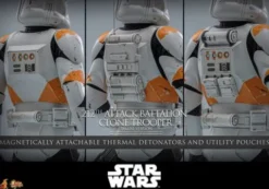 Star Wars: The Clone Wars Figura 1/6 212th Attack Battalion Clone Trooper Deluxe Version 30 cm