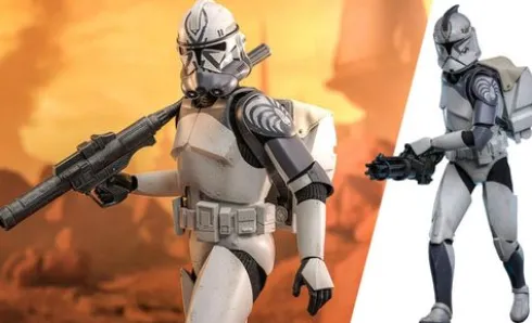 Star Wars The Clone Wars Figura 1/6 104th Battalion Wolfpack Clone Trooper Deluxe Version 30 cm
