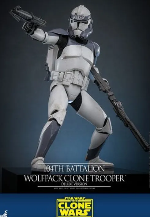 Star Wars The Clone Wars Figura 1/6 104th Battalion Wolfpack Clone Trooper Deluxe Version 30 cm