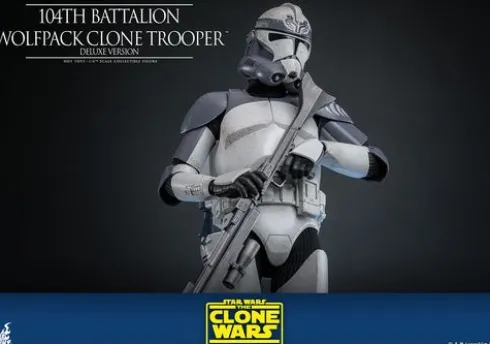 Star Wars The Clone Wars Figura 1/6 104th Battalion Wolfpack Clone Trooper Deluxe Version 30 cm