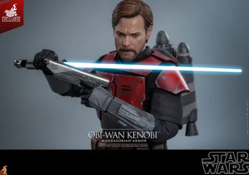 Star Wars: The Clone Wars Figura Movie Masterpiece 1/6 Obi-Wan (Mandalorian Armor) Hot Toys Exclusive 31 cm