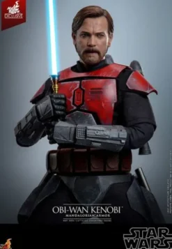 Star Wars: The Clone Wars Figura Movie Masterpiece 1/6 Obi-Wan (Mandalorian Armor) Hot Toys Exclusive 31 cm