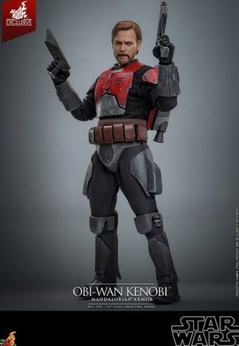 Star Wars: The Clone Wars Figura Movie Masterpiece 1/6 Obi-Wan (Mandalorian Armor) Hot Toys Exclusive 31 cm