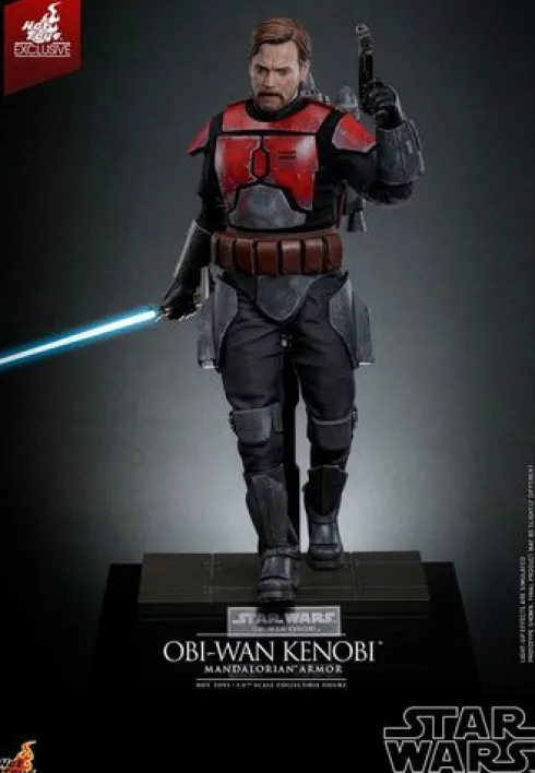 Star Wars: The Clone Wars Figura Movie Masterpiece 1/6 Obi-Wan (Mandalorian Armor) Hot Toys Exclusive 31 cm