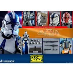 Star Wars The Clone Wars Figura 1/6 501st Battalion Clone Trooper Deluxe Hot Toys 30 cm