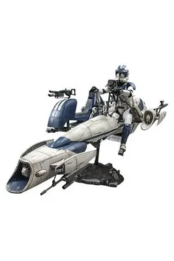 Star Wars The Clone Wars Figura 1/6 Heavy Weapons Clone Trooper & BARC Speeder with Sidecar 30 cm