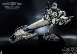 Star Wars The Clone Wars Figura 1/6 Commander Appo & BARC Speeder 30 cm
