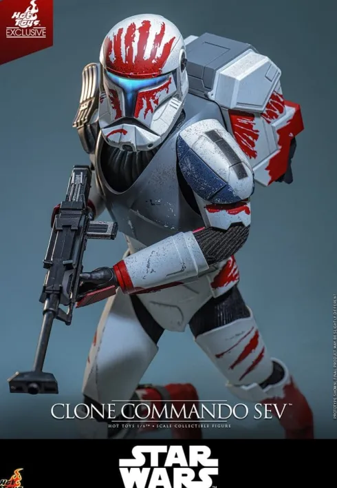 Star Wars: The Clone Wars Television Masterpiece Figura 1/6 Clone Commando Sev (Hot Toys Exclusive) 30 cm