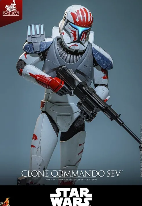 Star Wars: The Clone Wars Television Masterpiece Figura 1/6 Clone Commando Sev (Hot Toys Exclusive) 30 cm