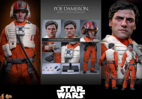 Star Wars: The Force Awakens Figura Movie Masterpiece 1/6 Poe Dameron 30 cm