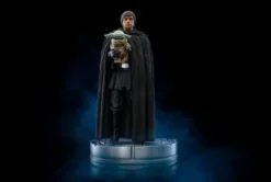 Star Wars The Mandalorian Estatua 1/10 Art Scale Luke Skywalker y Grogu 21 cm