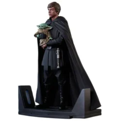 Star Wars: The Mandalorian Estatua Premier Collection 1/7 Luke Skywalker & Grogu 25 cm