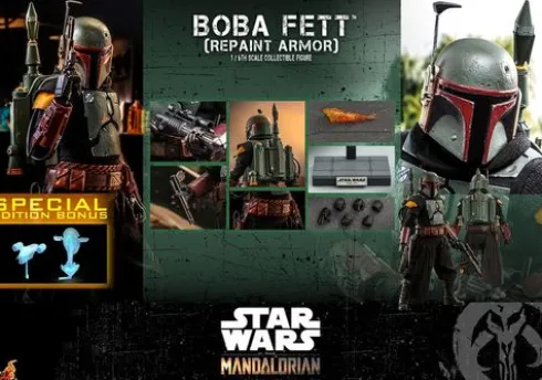 Star Wars: The Mandalorian Figura 1/6 Boba Fett Repaint Armor Special Edition 30 cm