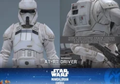 Star Wars: The Mandalorian & Grogu Movie Masterpiece Set de Figuras 1/6 Imperial Remnant AT-RT Driver & AT-RT 60 cm