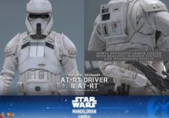 Star Wars: The Mandalorian & Grogu Movie Masterpiece Set de Figuras 1/6 Imperial Remnant AT-RT Driver & AT-RT 60 cm