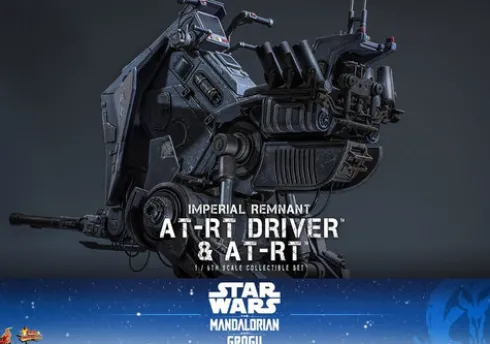 Star Wars: The Mandalorian & Grogu Movie Masterpiece Set de Figuras 1/6 Imperial Remnant AT-RT Driver & AT-RT 60 cm