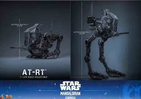 Star Wars: The Mandalorian & Grogu Movie Masterpiece Set de Figuras 1/6 Imperial Remnant AT-RT Driver & AT-RT 60 cm