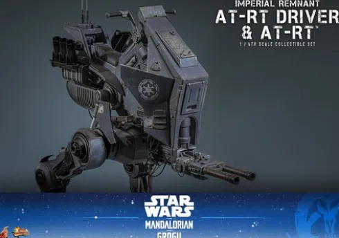 Star Wars: The Mandalorian & Grogu Movie Masterpiece Set de Figuras 1/6 Imperial Remnant AT-RT Driver & AT-RT 60 cm