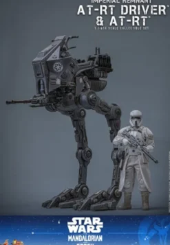 Star Wars: The Mandalorian & Grogu Movie Masterpiece Set de Figuras 1/6 Imperial Remnant AT-RT Driver & AT-RT 60 cm