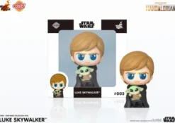 Star Wars: The Mandalorian Minifigura Cosbi Luke Skywalker Grogu 8 cm