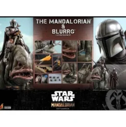 Star Wars The Mandalorian Pack de 2 Figuras 1/6 The Mandalorian & Blurrg 37 cm