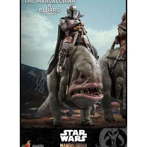 Star Wars The Mandalorian Pack de 2 Figuras 1/6 The Mandalorian & Blurrg 37 cm