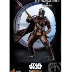 Star Wars The Mandalorian Pack de 2 Figuras 1/6 The Mandalorian & Blurrg 37 cm