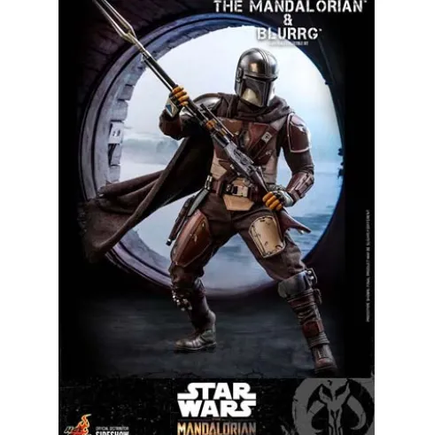 Star Wars The Mandalorian Pack de 2 Figuras 1/6 The Mandalorian & Blurrg 37 cm