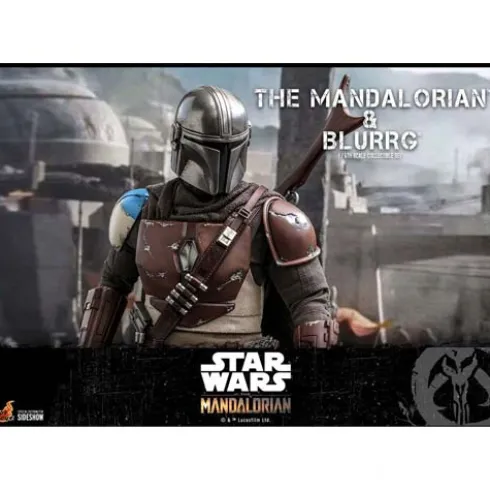Star Wars The Mandalorian Pack de 2 Figuras 1/6 The Mandalorian & Blurrg 37 cm