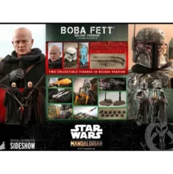 Star Wars The Mandalorian Pack de 2 Figuras 1/6 Boba Fett Deluxe 30 cm