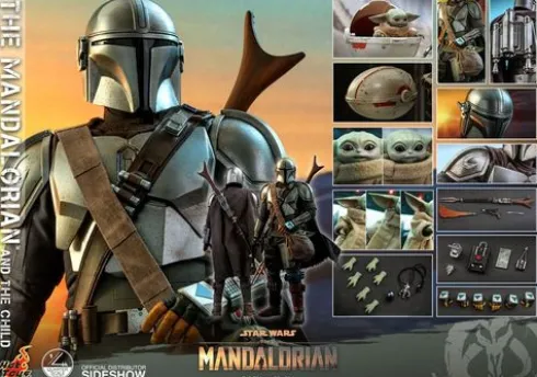 Star Wars The Mandalorian Pack de 2 Figuras 1/4 The Mandalorian & The Child 46 cm