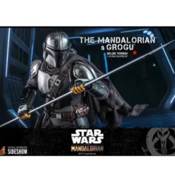 Star Wars The Mandalorian Pack de 2 Figuras 1/6 The Mandalorian & Grogu Deluxe Version 30 cm Hot Toys