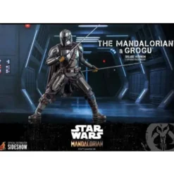 Star Wars The Mandalorian Pack de 2 Figuras 1/6 The Mandalorian & Grogu Deluxe Version 30 cm Hot Toys