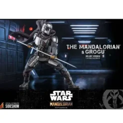 Star Wars The Mandalorian Pack de 2 Figuras 1/6 The Mandalorian & Grogu Deluxe Version 30 cm Hot Toys
