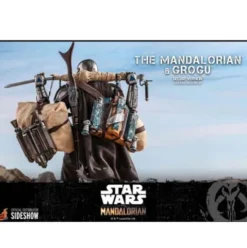 Star Wars The Mandalorian Pack de 2 Figuras 1/6 The Mandalorian & Grogu Deluxe Version 30 cm Hot Toys