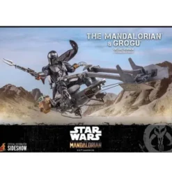 Star Wars The Mandalorian Pack de 2 Figuras 1/6 The Mandalorian & Grogu Deluxe Version 30 cm Hot Toys