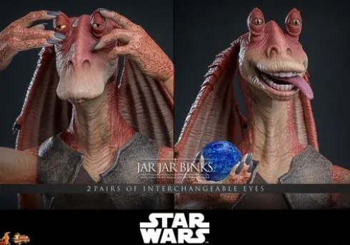 Star Wars The Phantom Menace Figura Movie Masterpiece 1/6 Jar Jar Binks 33 cm