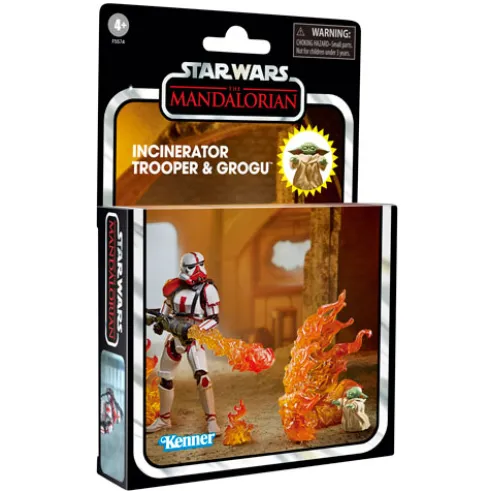 Star Wars The Vintage Collection Incinerator Trooper & Grogu The Mandalorian