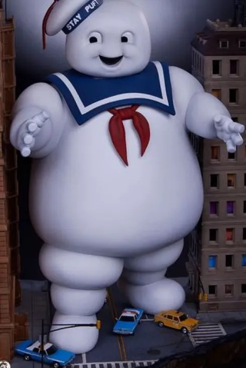 Stay Puft Marshmallow Man Diorama 73 cm