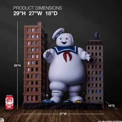 Stay Puft Marshmallow Man Diorama 73 cm