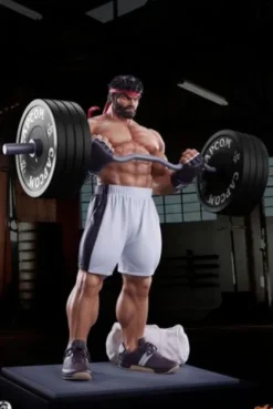 Street Fighter Estatua Premier Series 1/4 Ryu Battle Edition: Powerlifting 53 cm