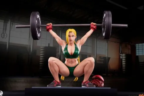 Street Fighter Estatua Premier Series 1/4 Cammy: Powerlifting 41 cm